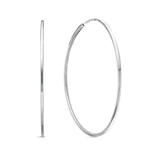 Серьги-конго из серебра