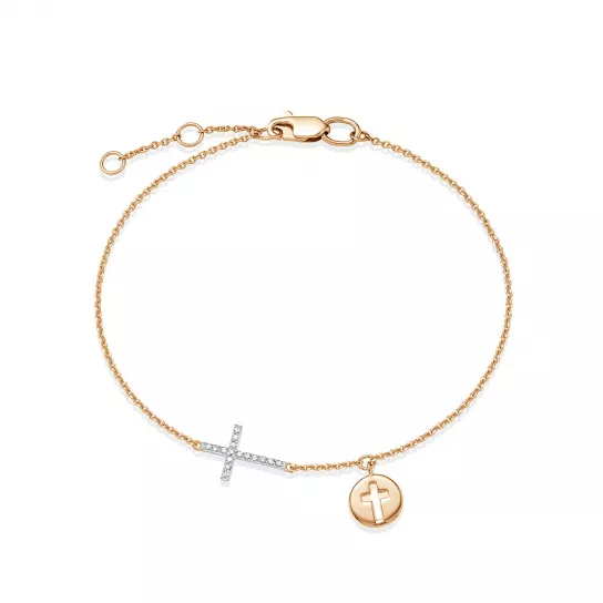 Браслет с бриллиантами из золота