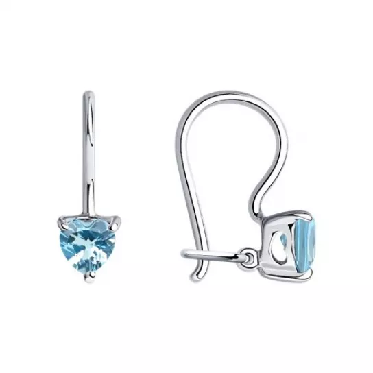 Серьги детские из серебра