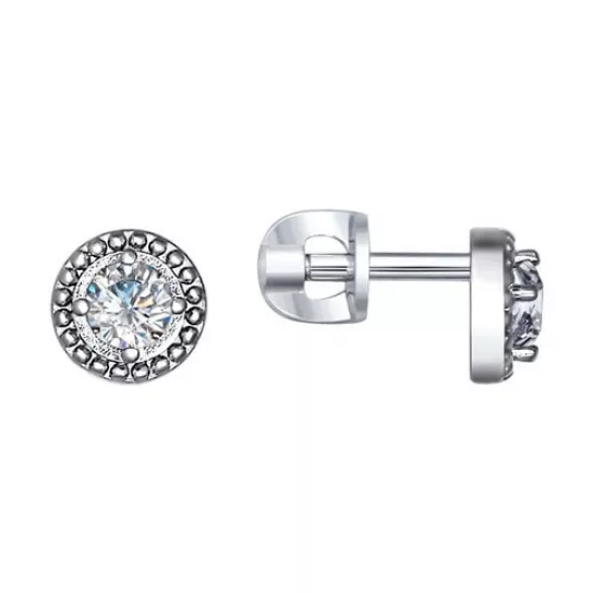 Пусеты из серебра