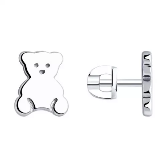 Пусеты из серебра