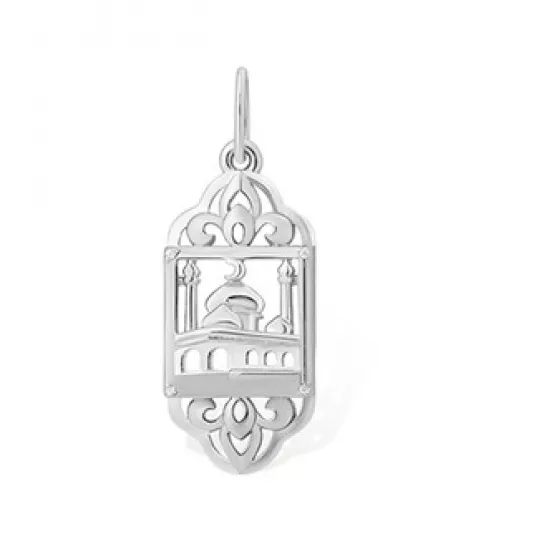 Подвеска с фианитом из серебра