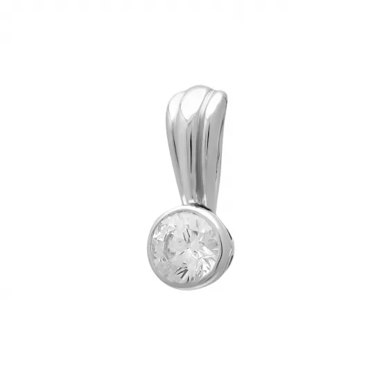 Подвеска с фианитом из золота