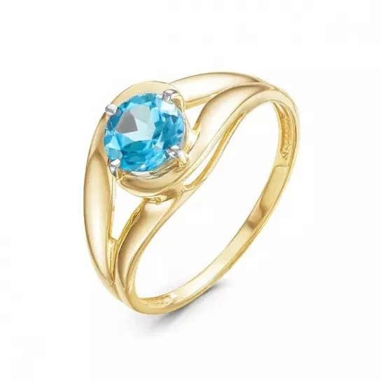 Кольцо с топазом из золота