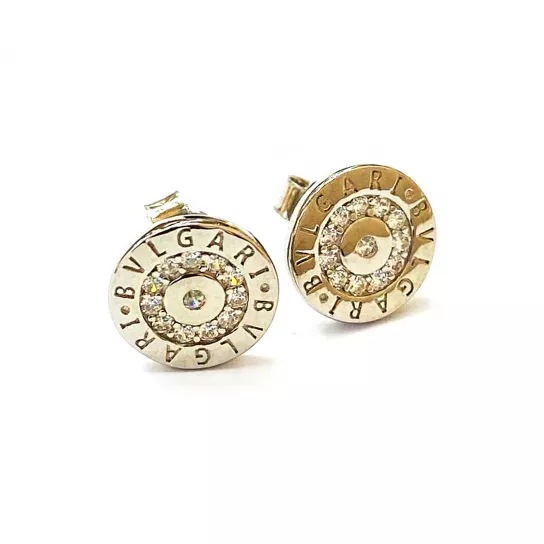 Пусеты с фианитом из серебра