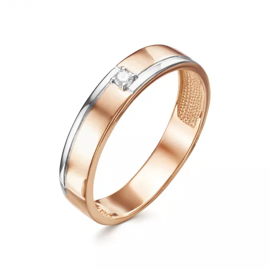 Кольцо с бриллиантами из золота