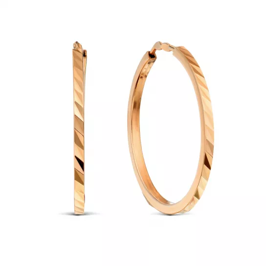 Серьги-конго из золота