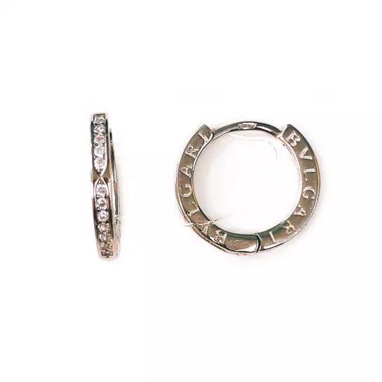 Серьги с фианитом из серебра