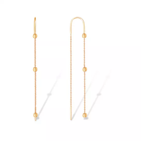 Серьги-продевки из золота