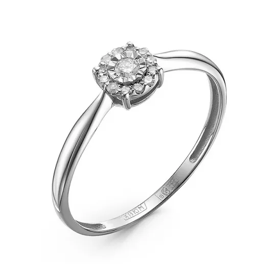 Кольцо с бриллиантами из золота