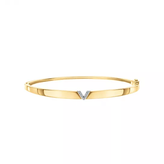 Браслет жесткий из золота