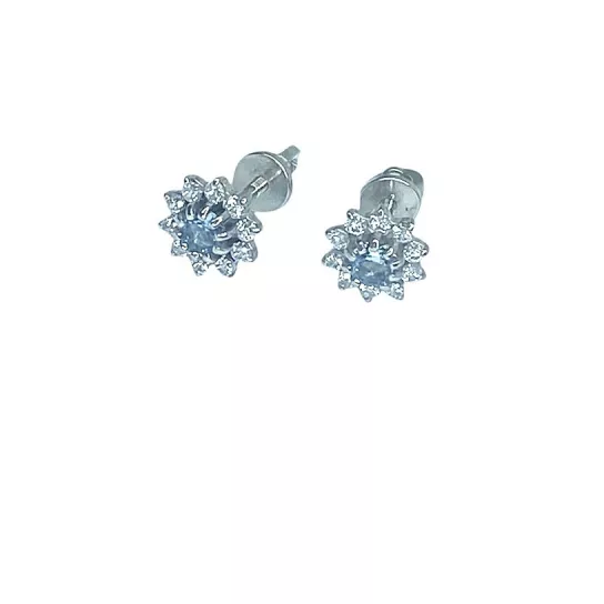 Пусеты из серебра