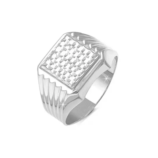 Кольцо-печатка из серебра