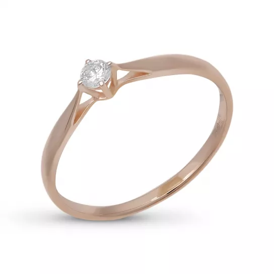 Кольцо с бриллиантами из золота