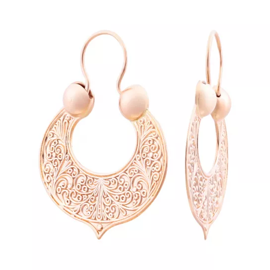 Серьги-калачи из золота