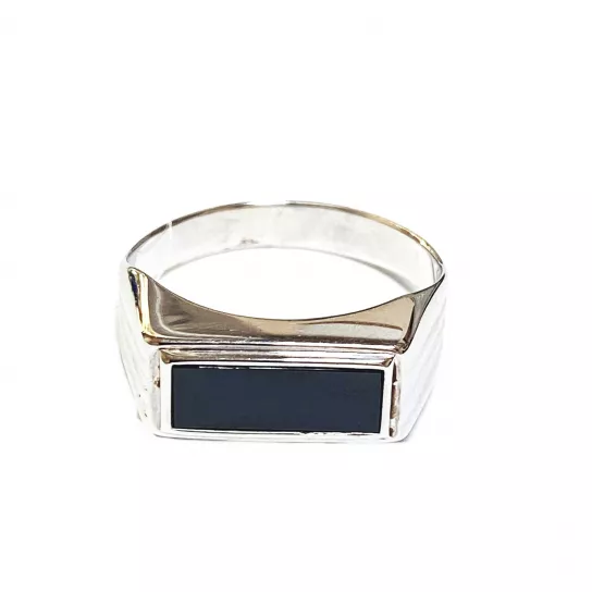 Кольцо-печатка из серебра